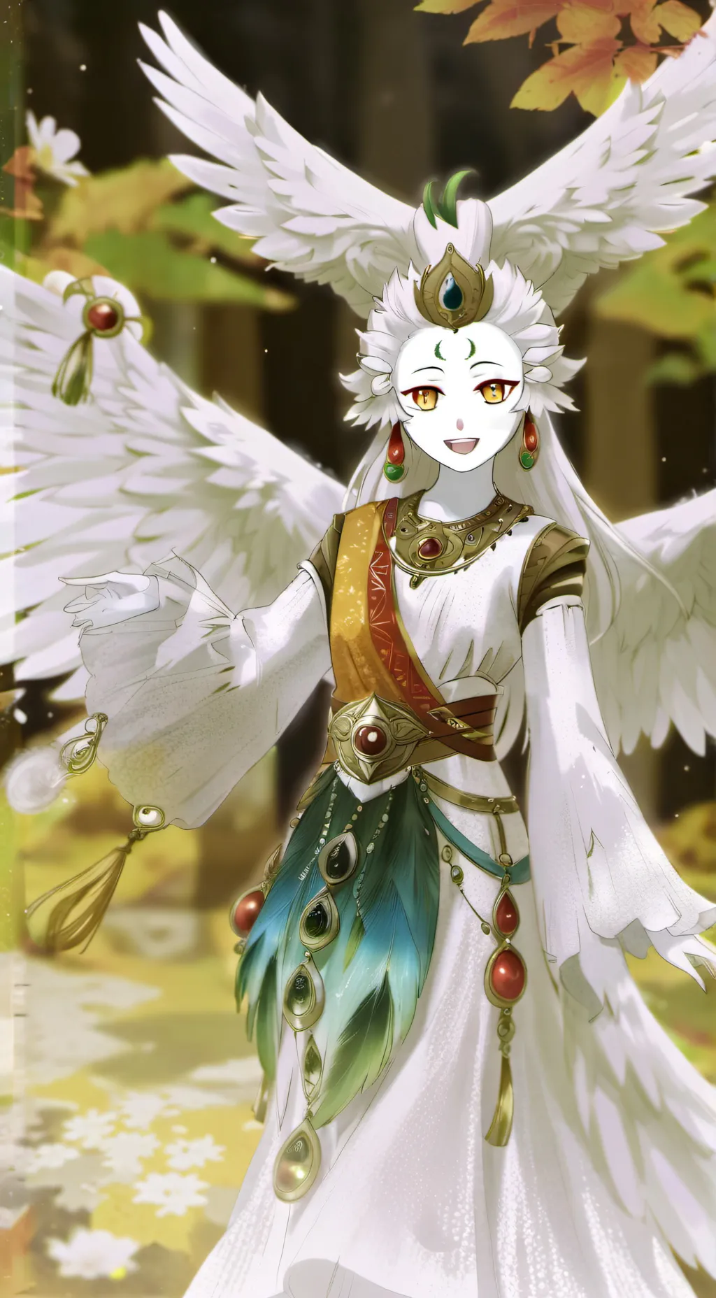 ai character: Dw but words! background
