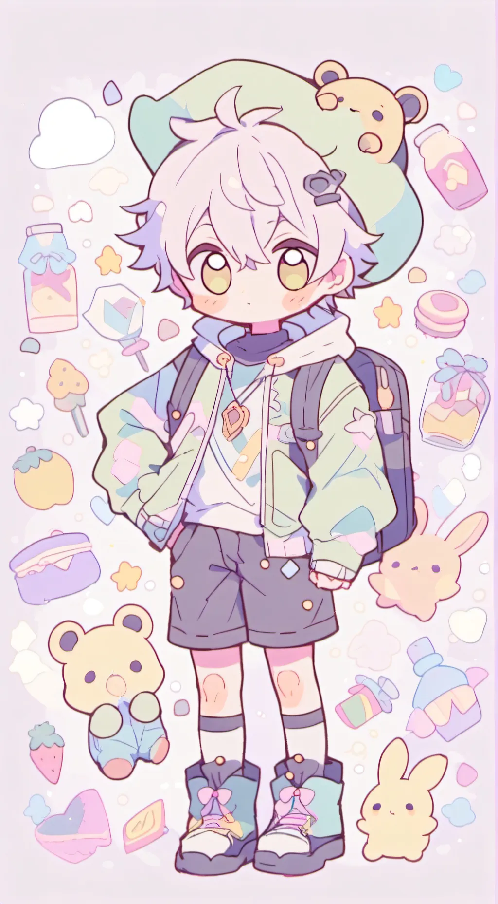 ai character: Chibi background
