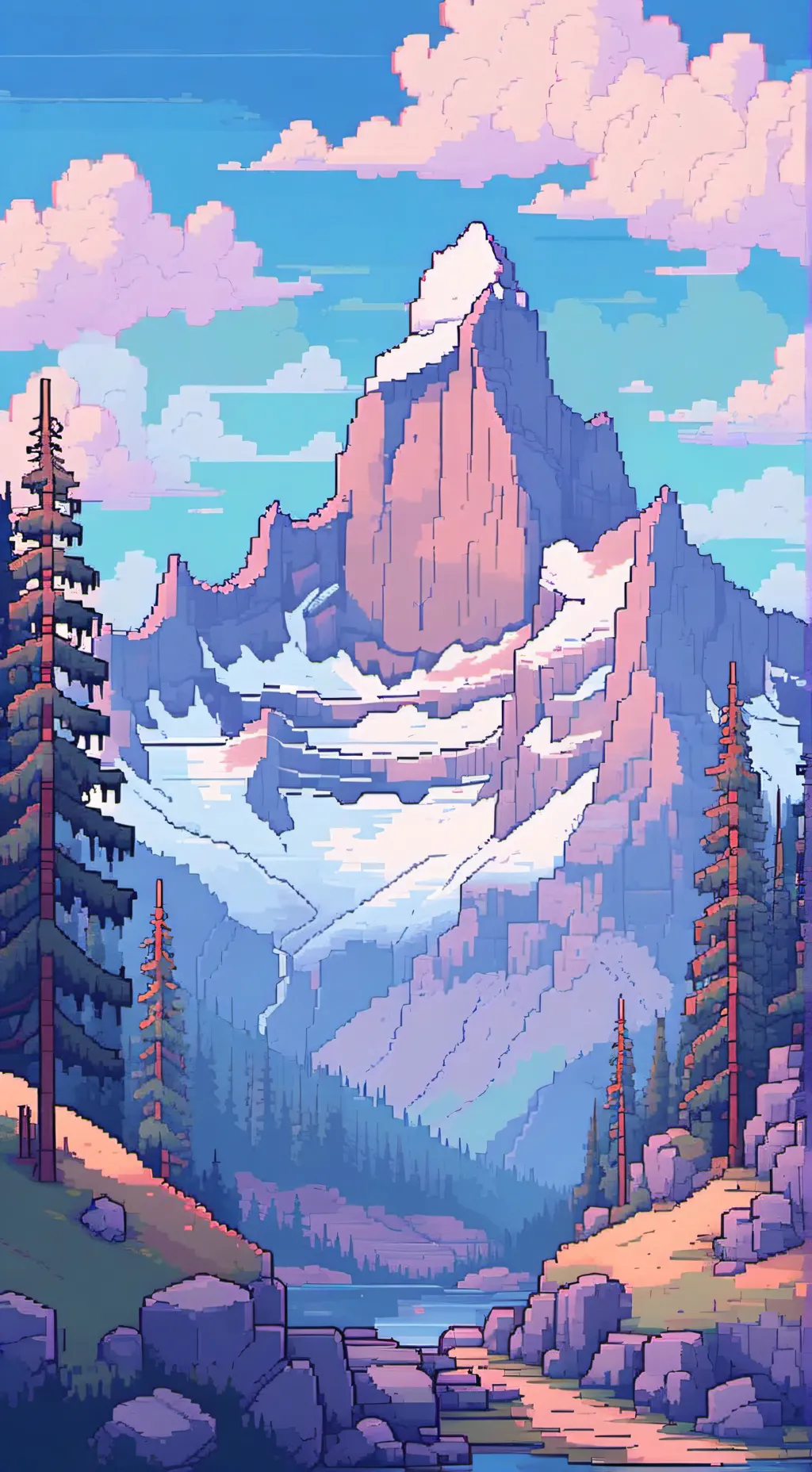 ai character: sc hiking  background
