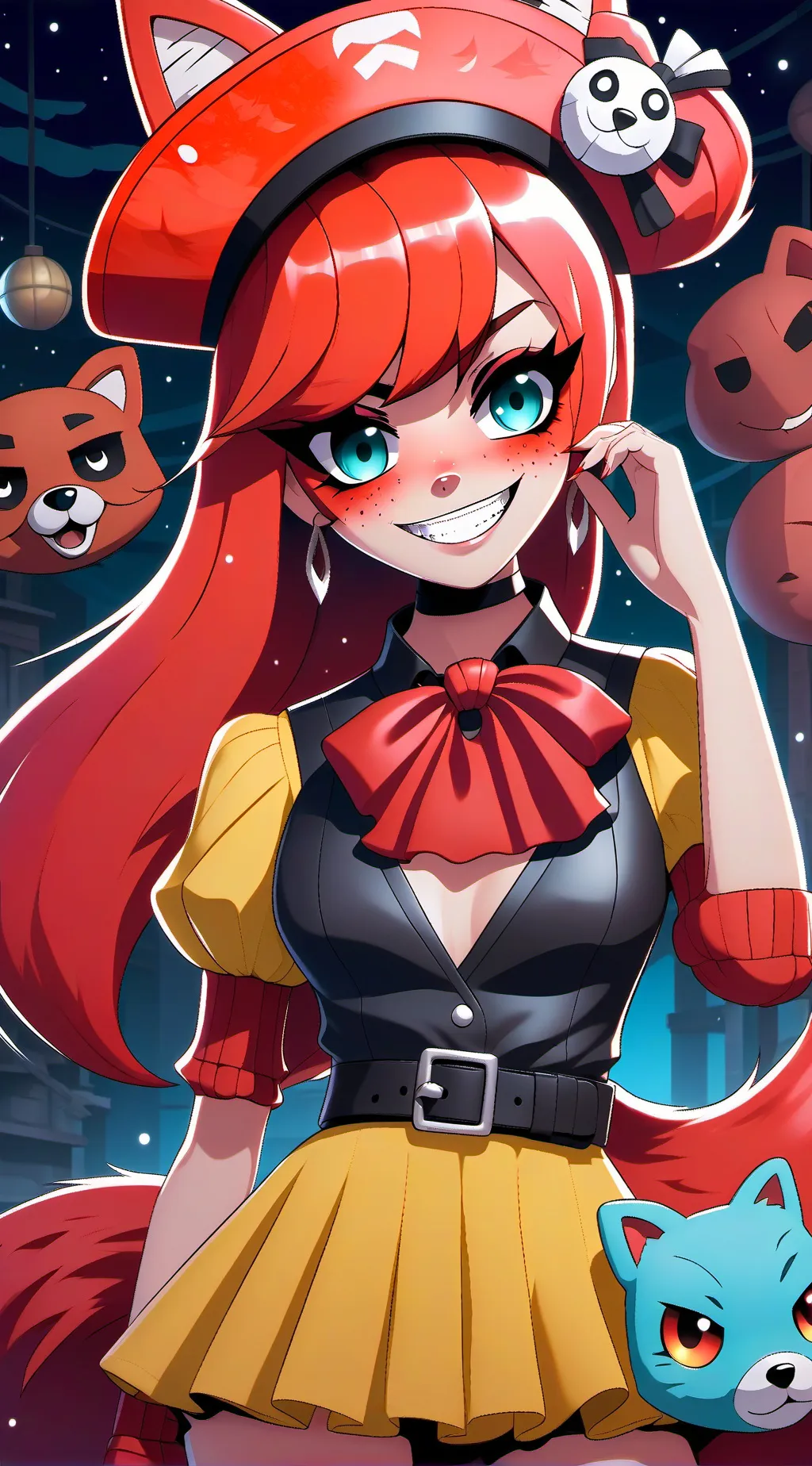 ai character: Foxy Girl background