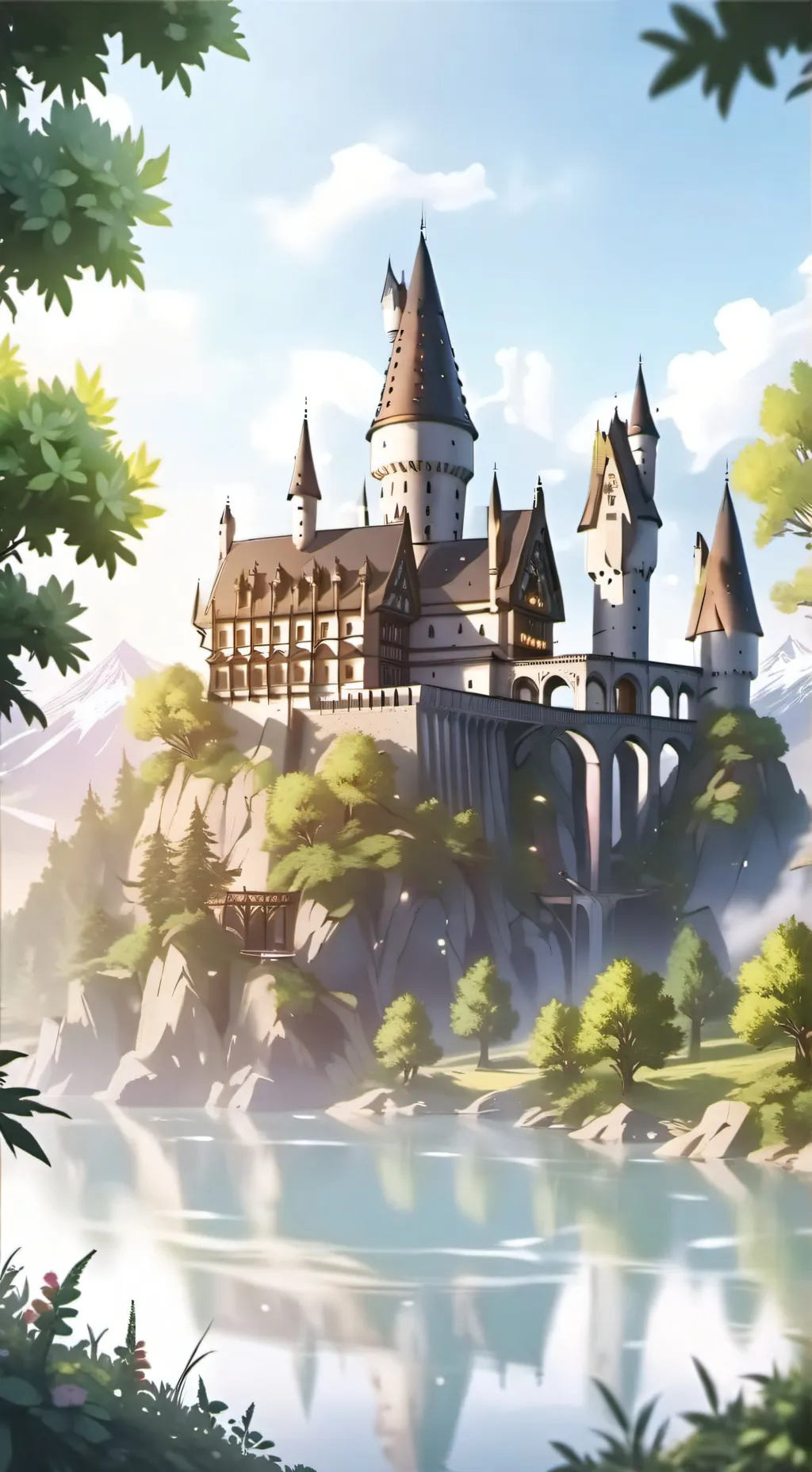 ai character: Hogwarts :3 background