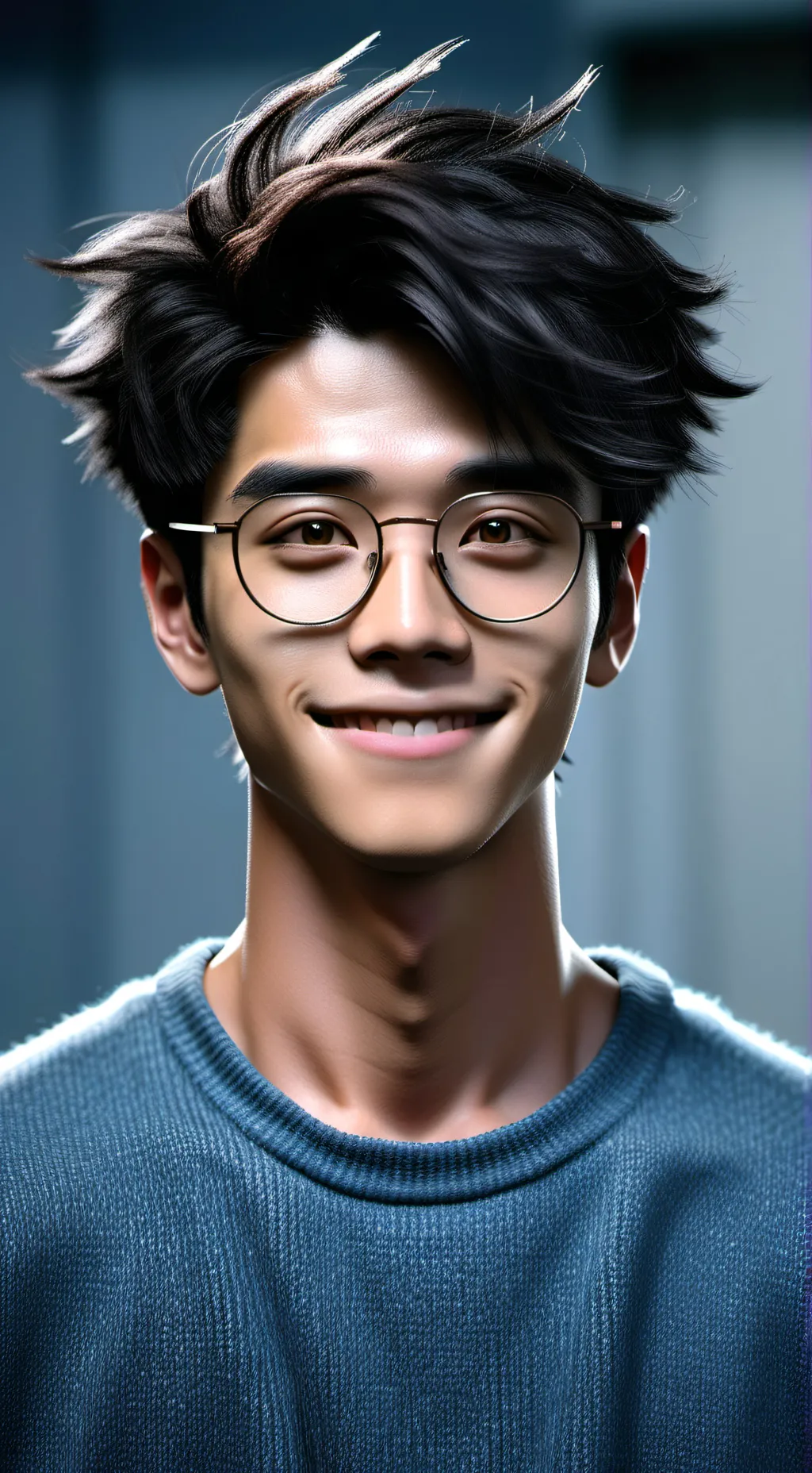 ai character: Tinted Glasses background
