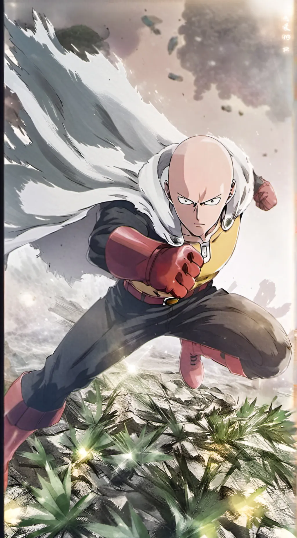 ai character: saitama background