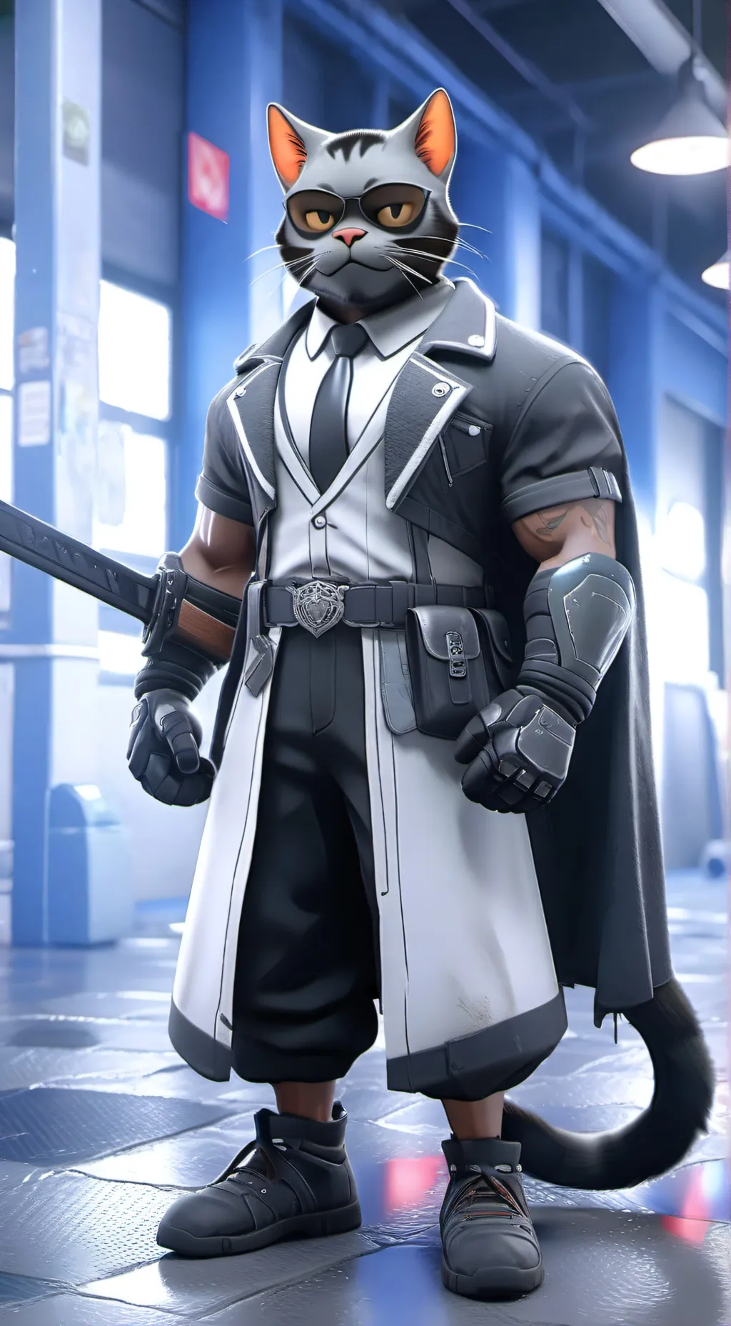 ai character: sprunkis escuela background