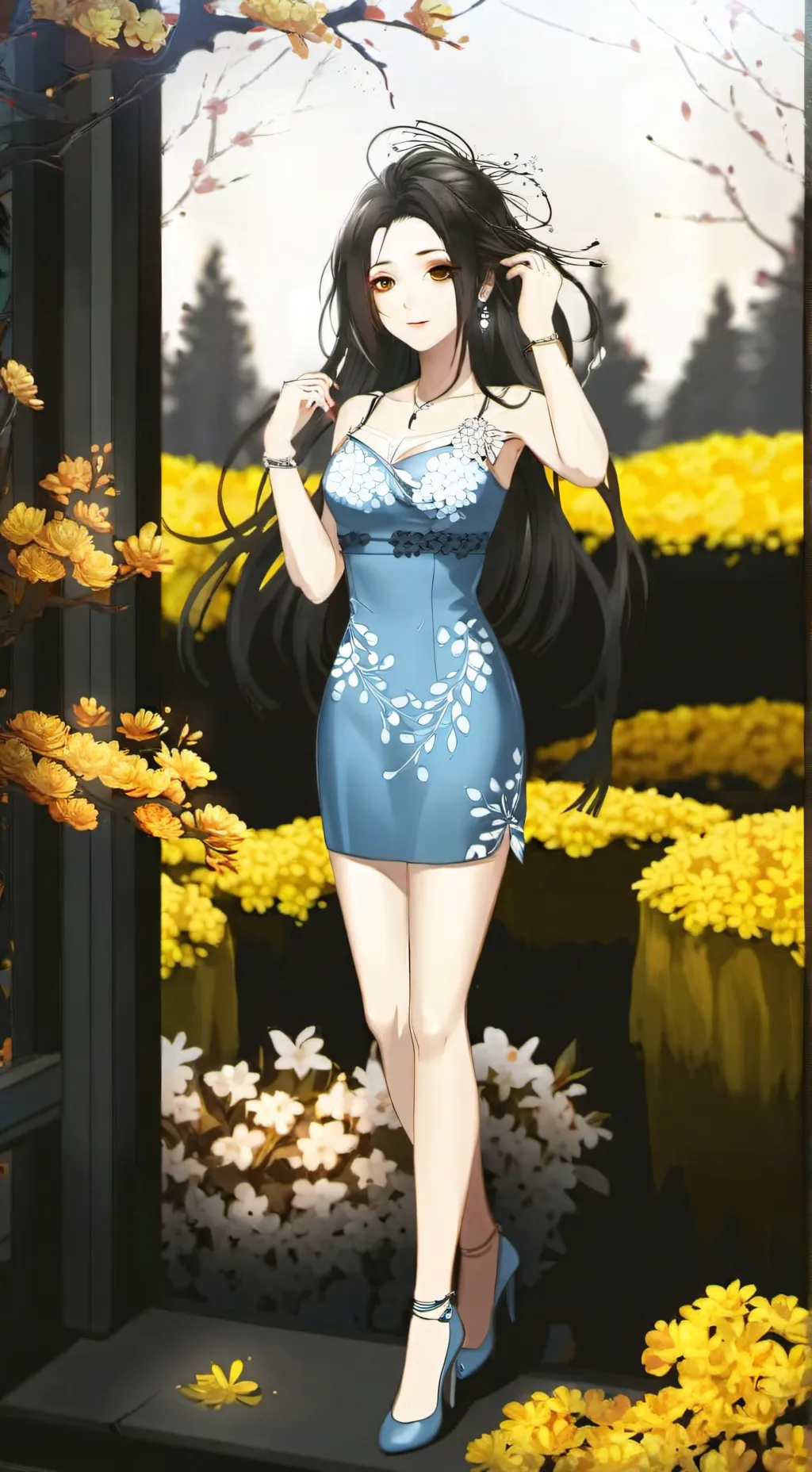 ai character: hina background