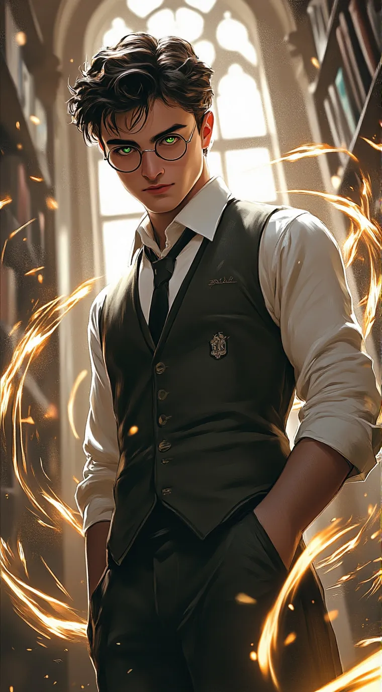ai character: Harry Potter  background