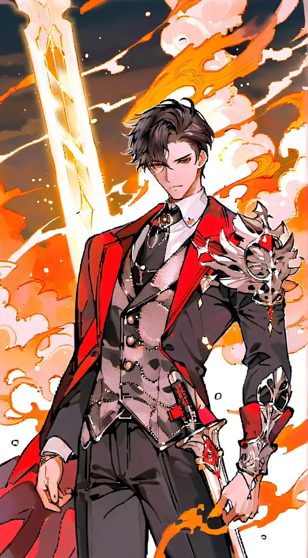 ai character: Vengador background