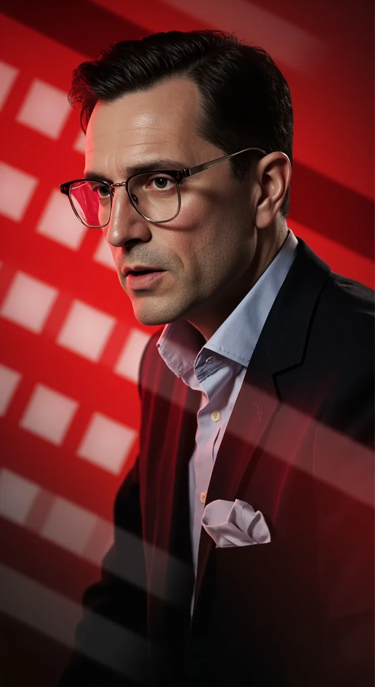 ai character: ведущий background