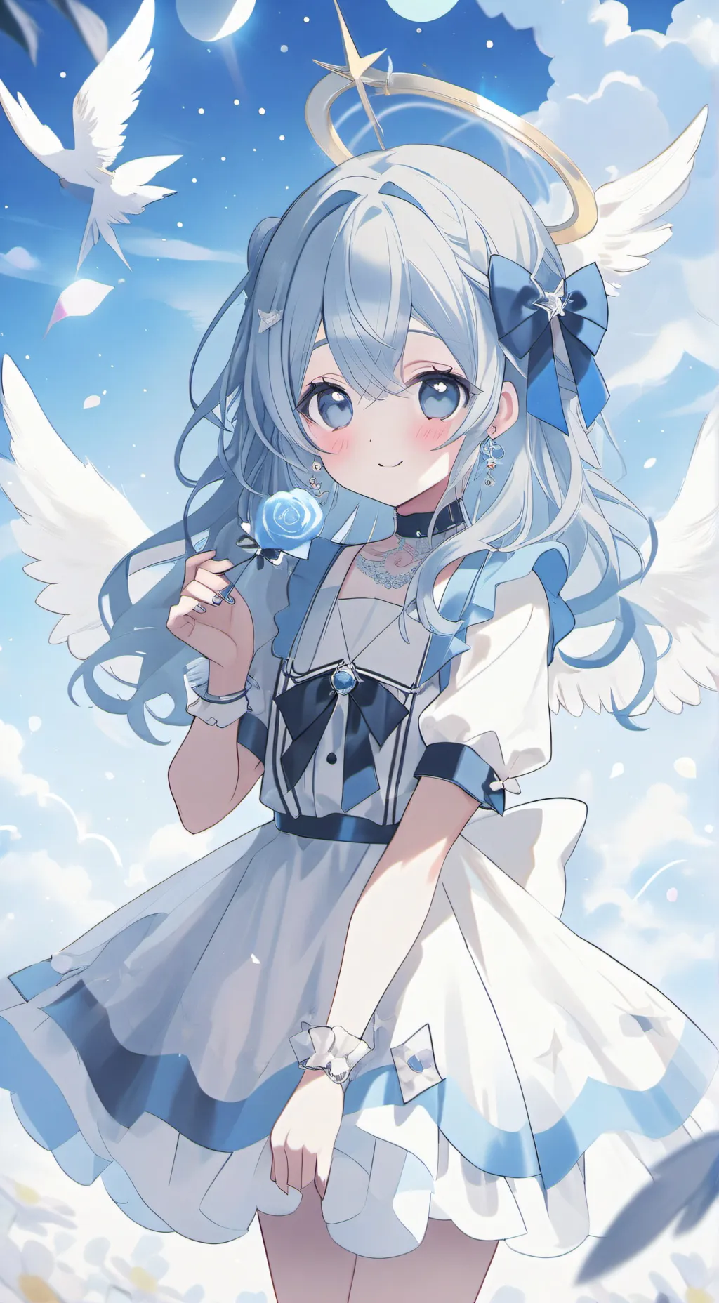 ai character: angel background