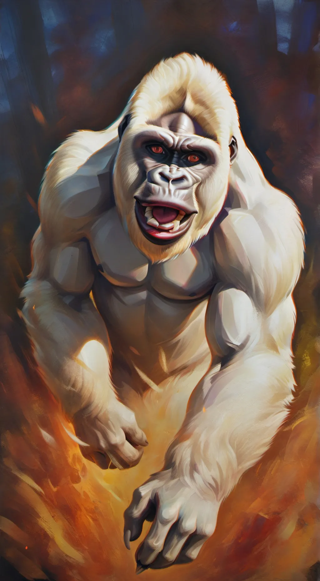 ai character: Snowie background