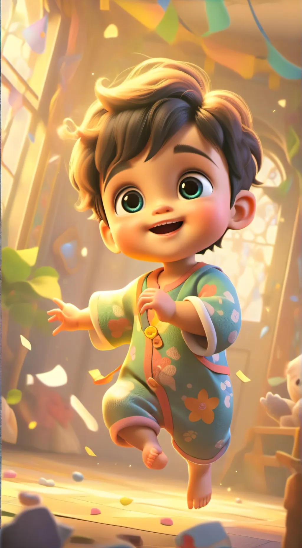 ai character: ugly ass baby background
