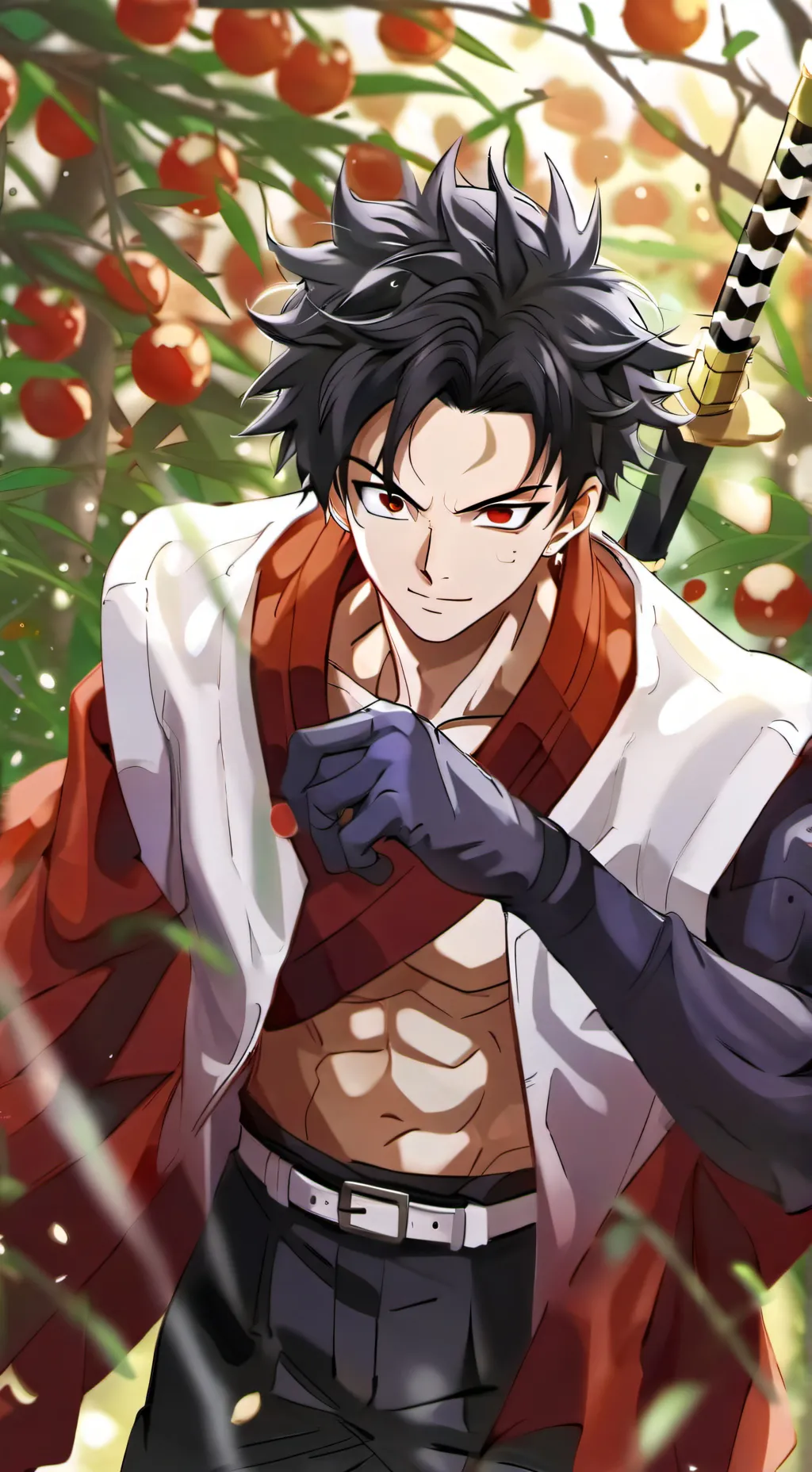 ai character: anime house background