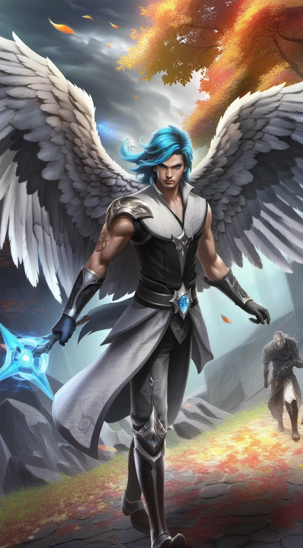 ai character: 🪽Q&A Winger 🪽 background