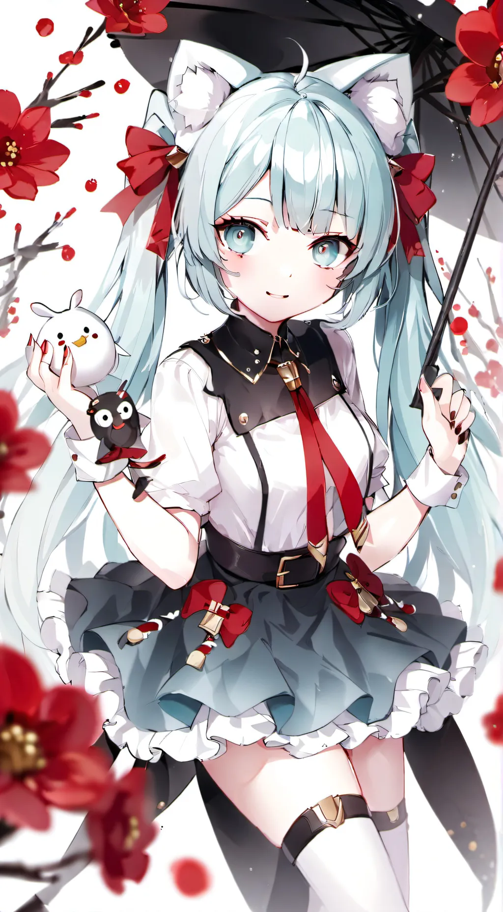 ai character: miku  background