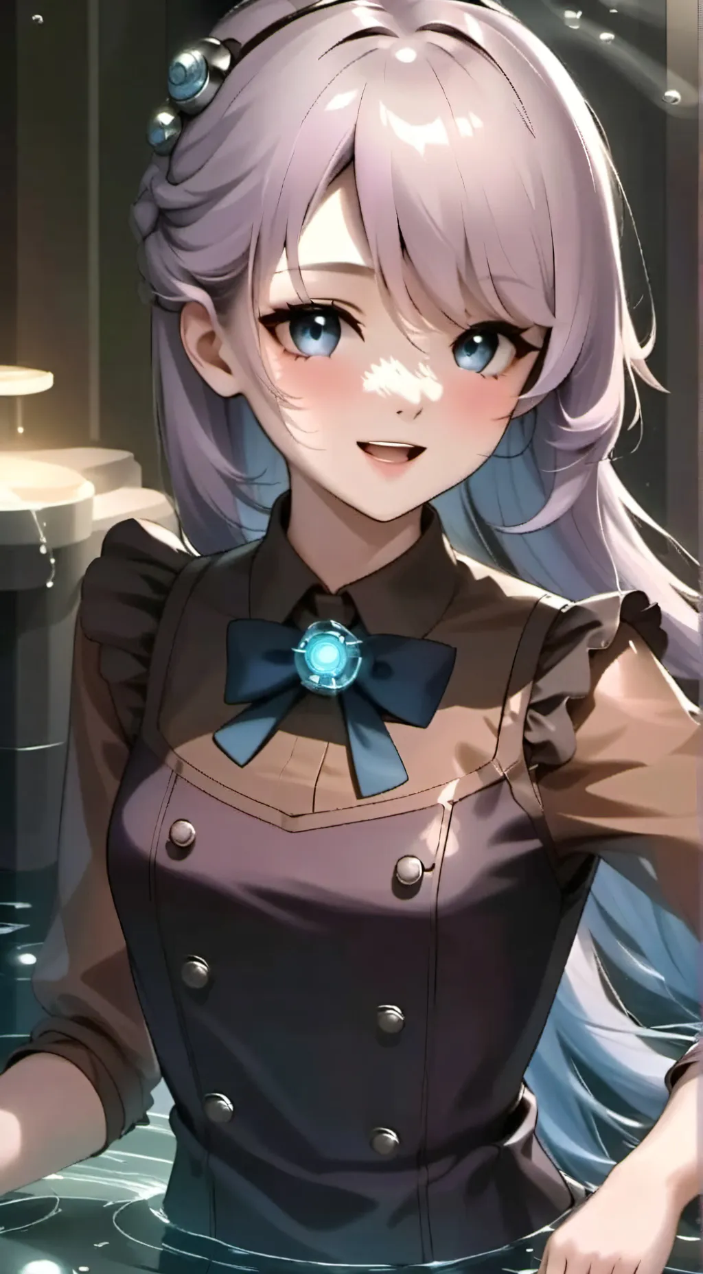 ai character: Aqua background