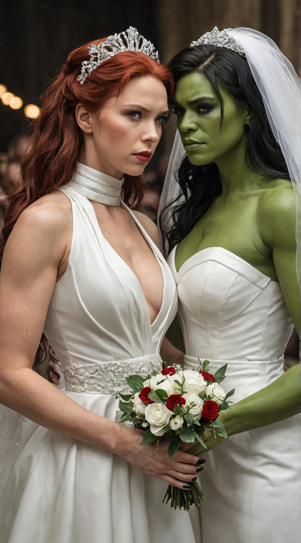 ai character: Superhero Wedding background