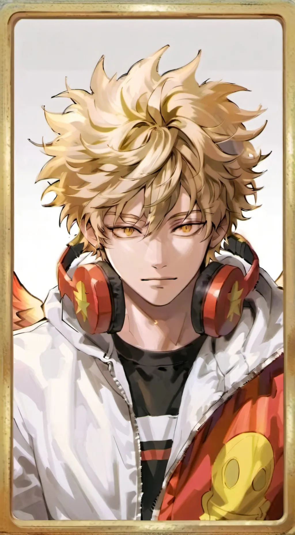 ai character: hawks❤💛 background