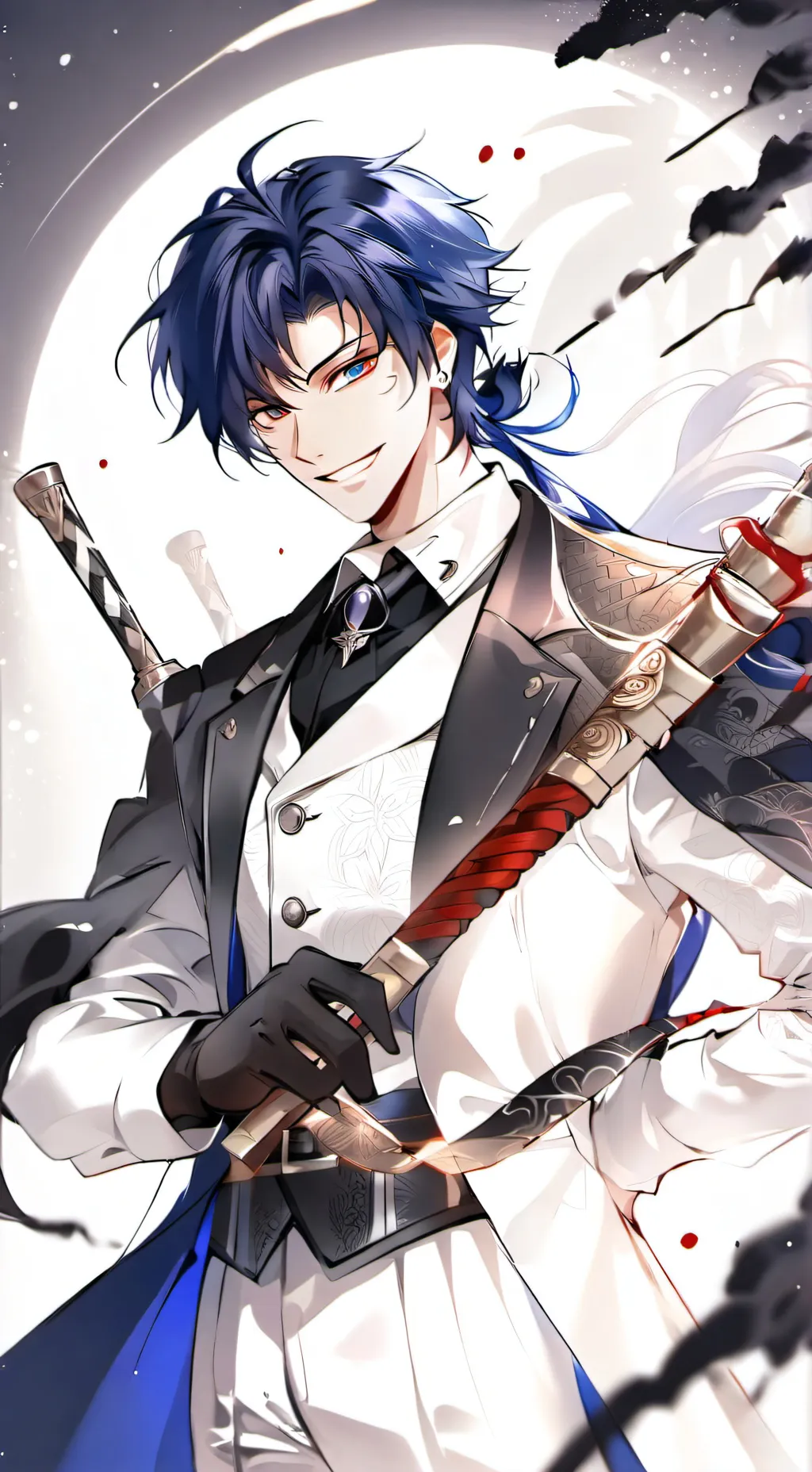 ai character: scroll master don background