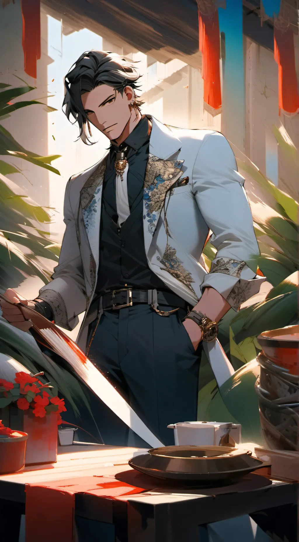 ai character: Lucas 😍😍✨ background