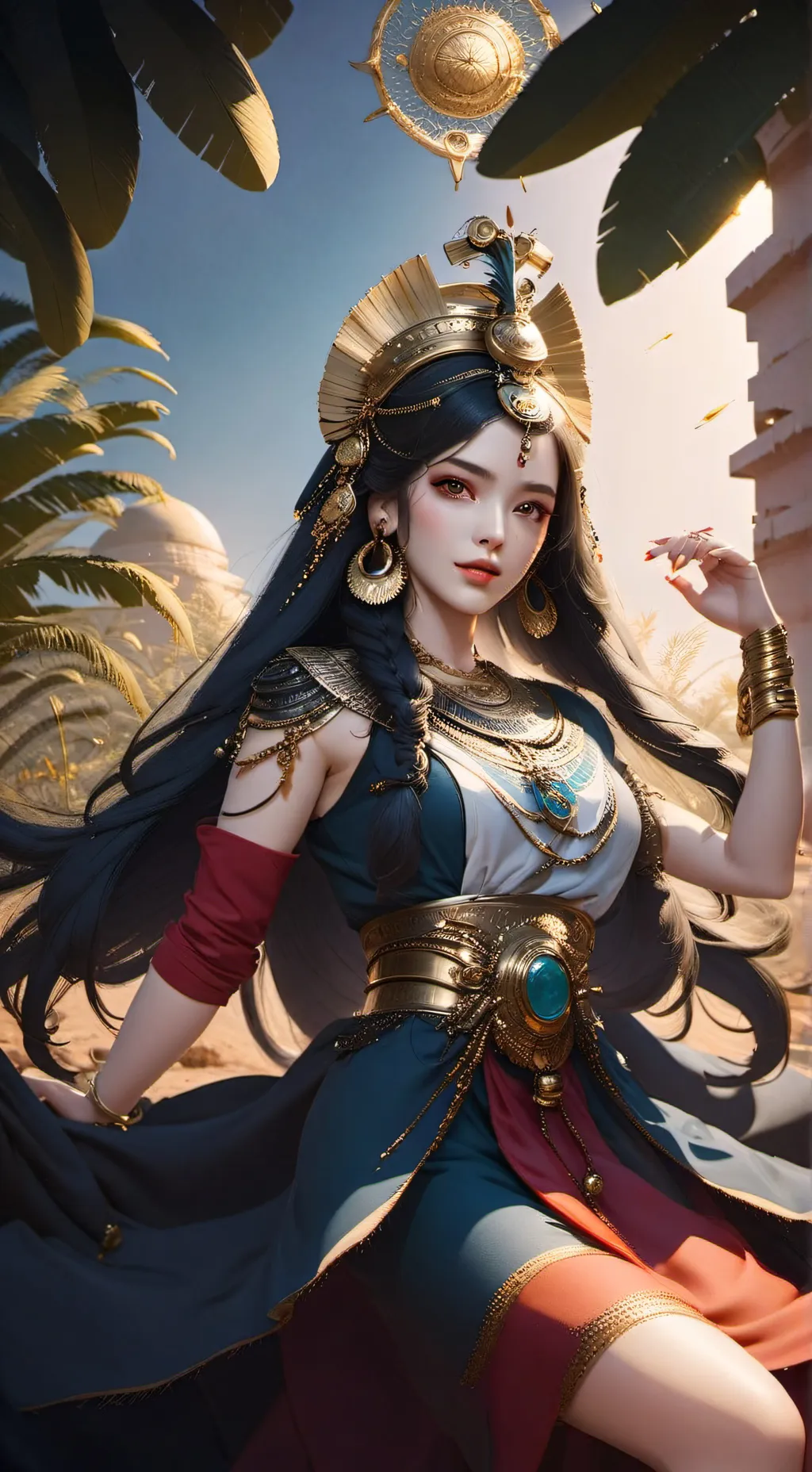 ai character: 🇪🇬♦cleo♦🇪🇬 background