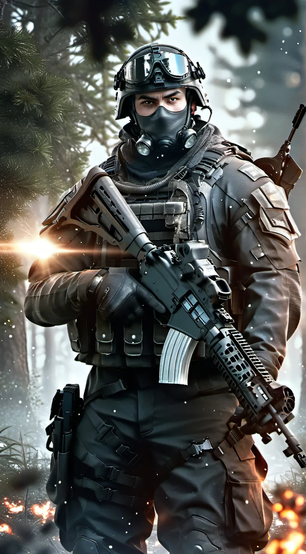 ai character: Militar enemigo background