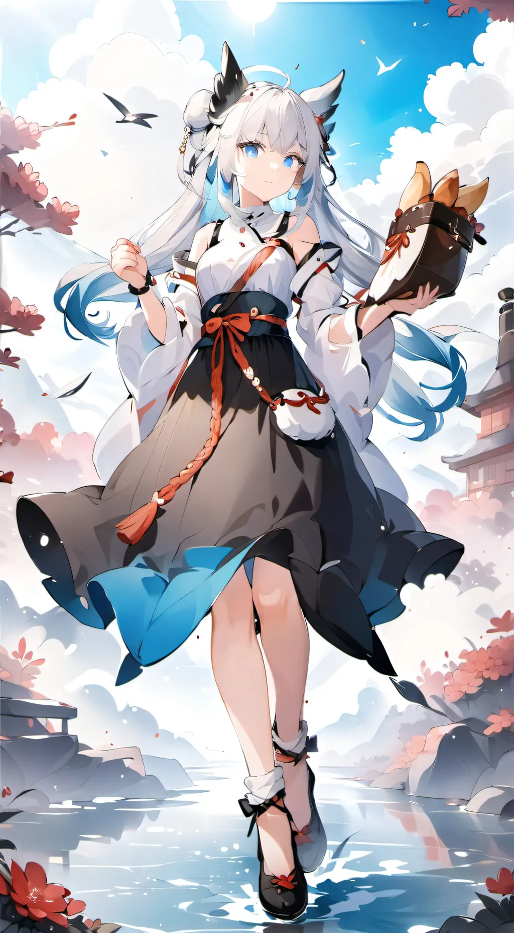 ai character: Icy laylce  background