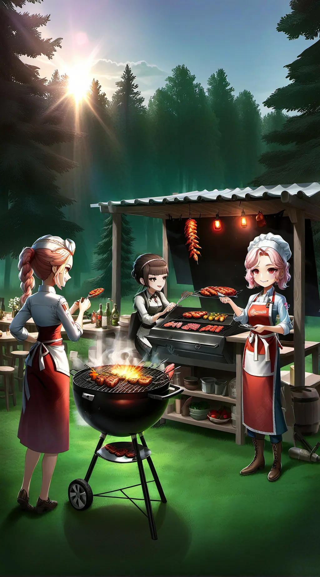 ai character: The BBQ Queen's Tr background