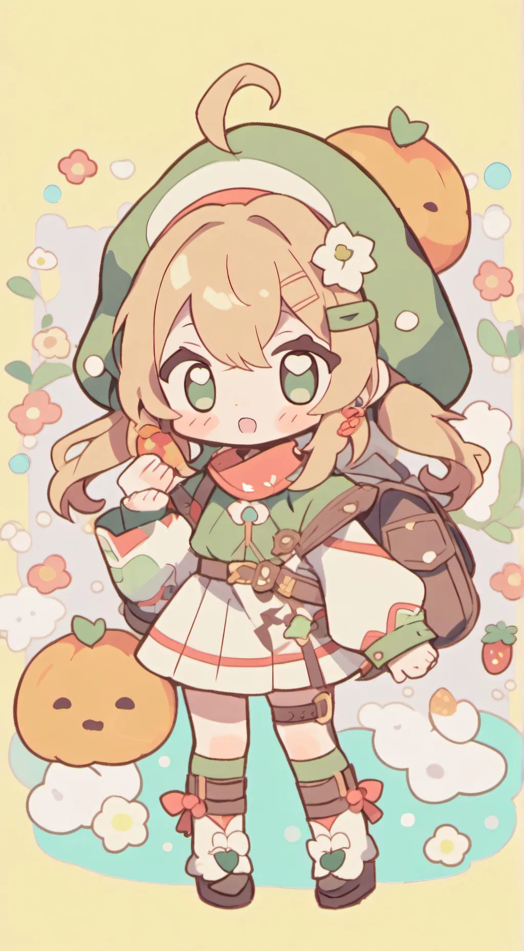 ai character: Bebe abandonado background