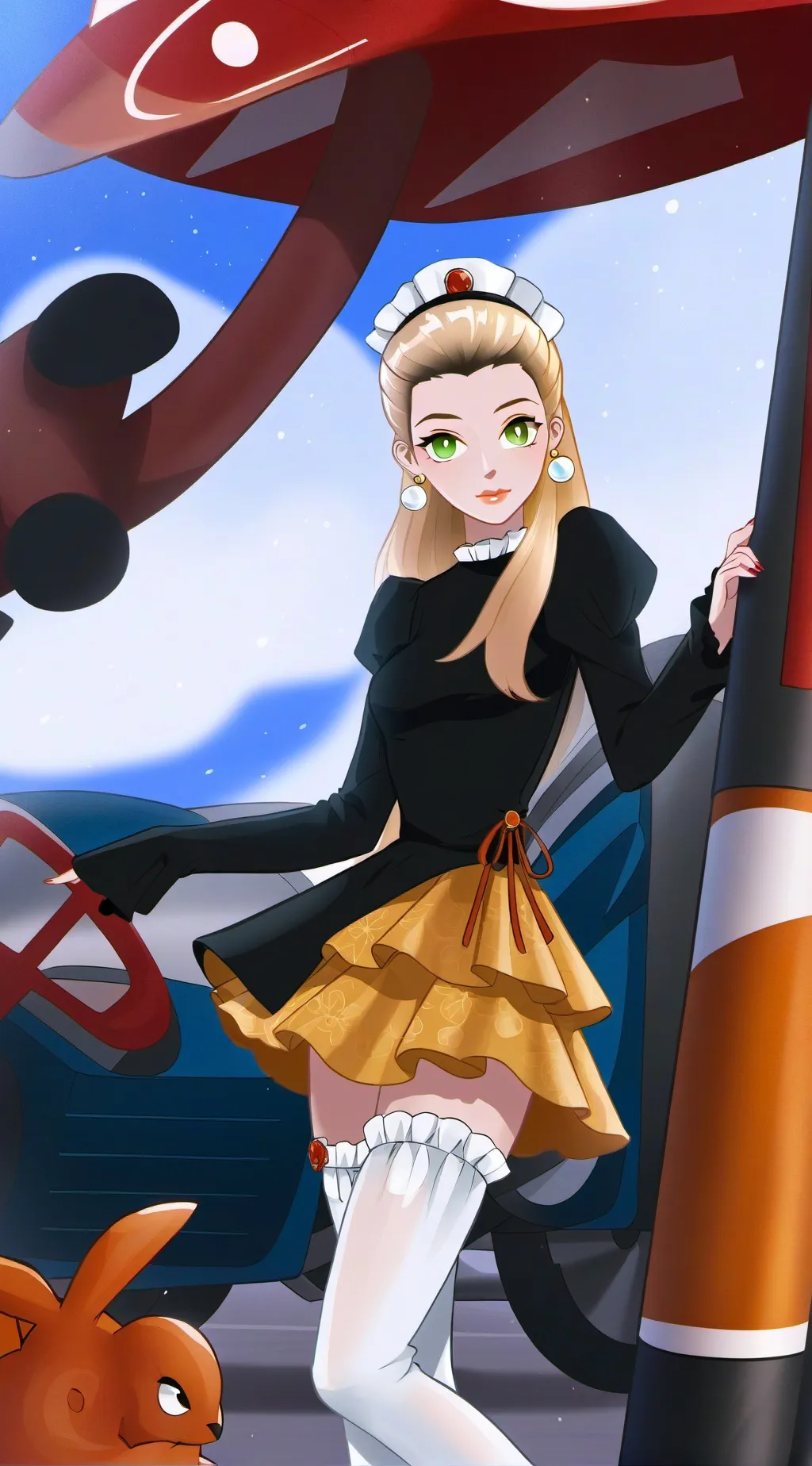 ai character: Ur girlfriend  background