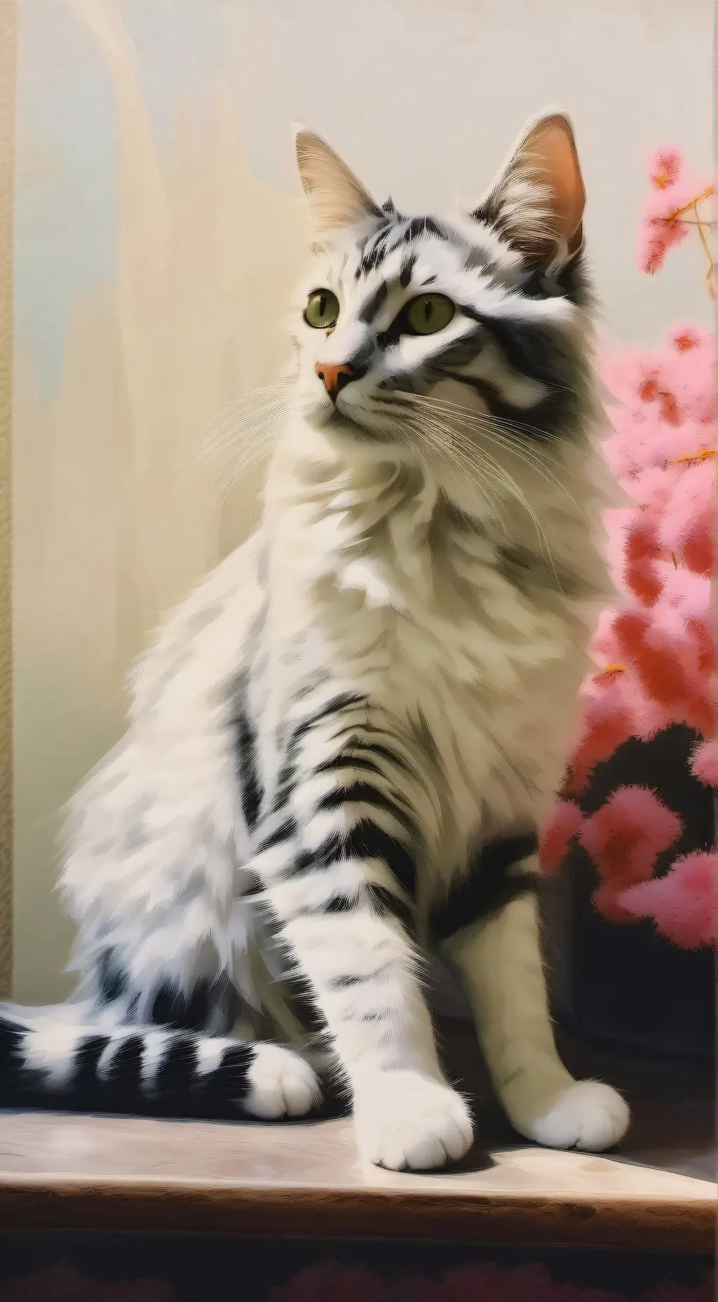 ai character: Kelsa the cat background