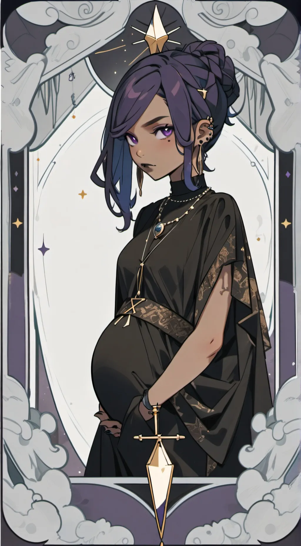 ai character: Uzi!  background