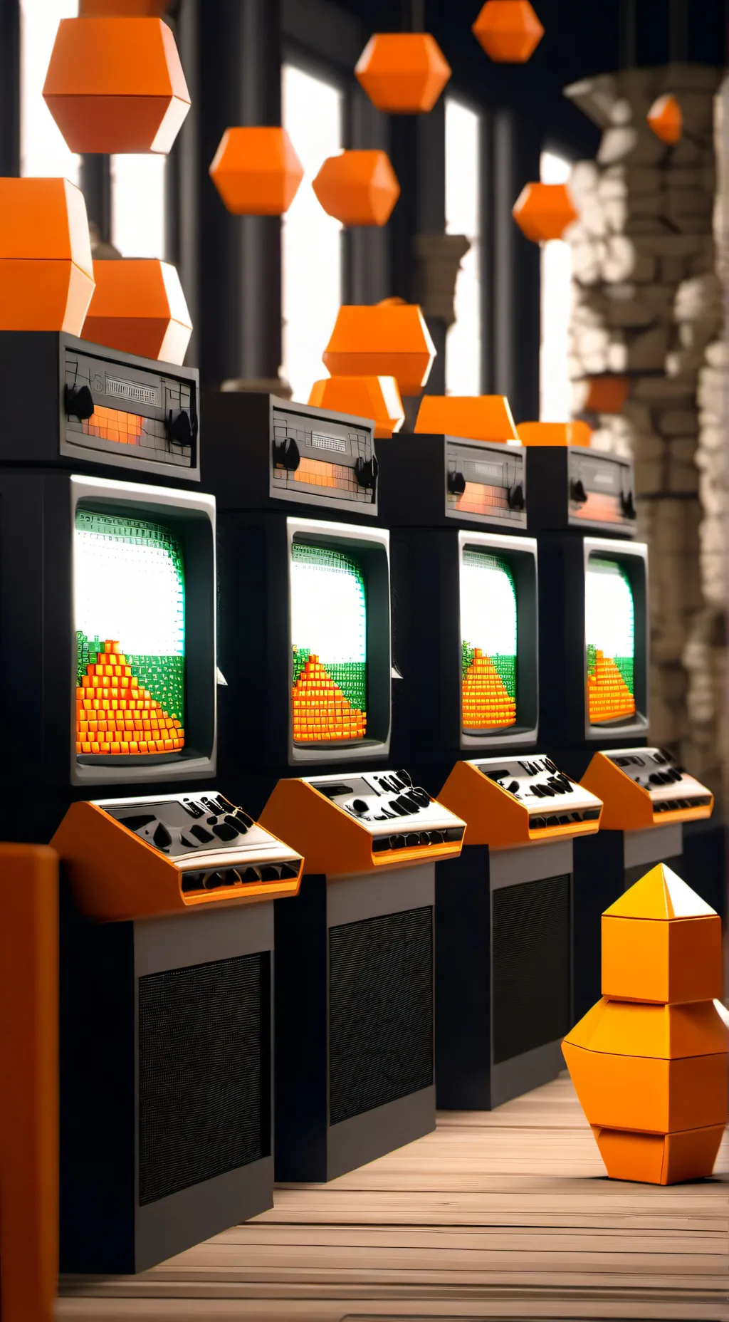 ai character: Q*Bert background