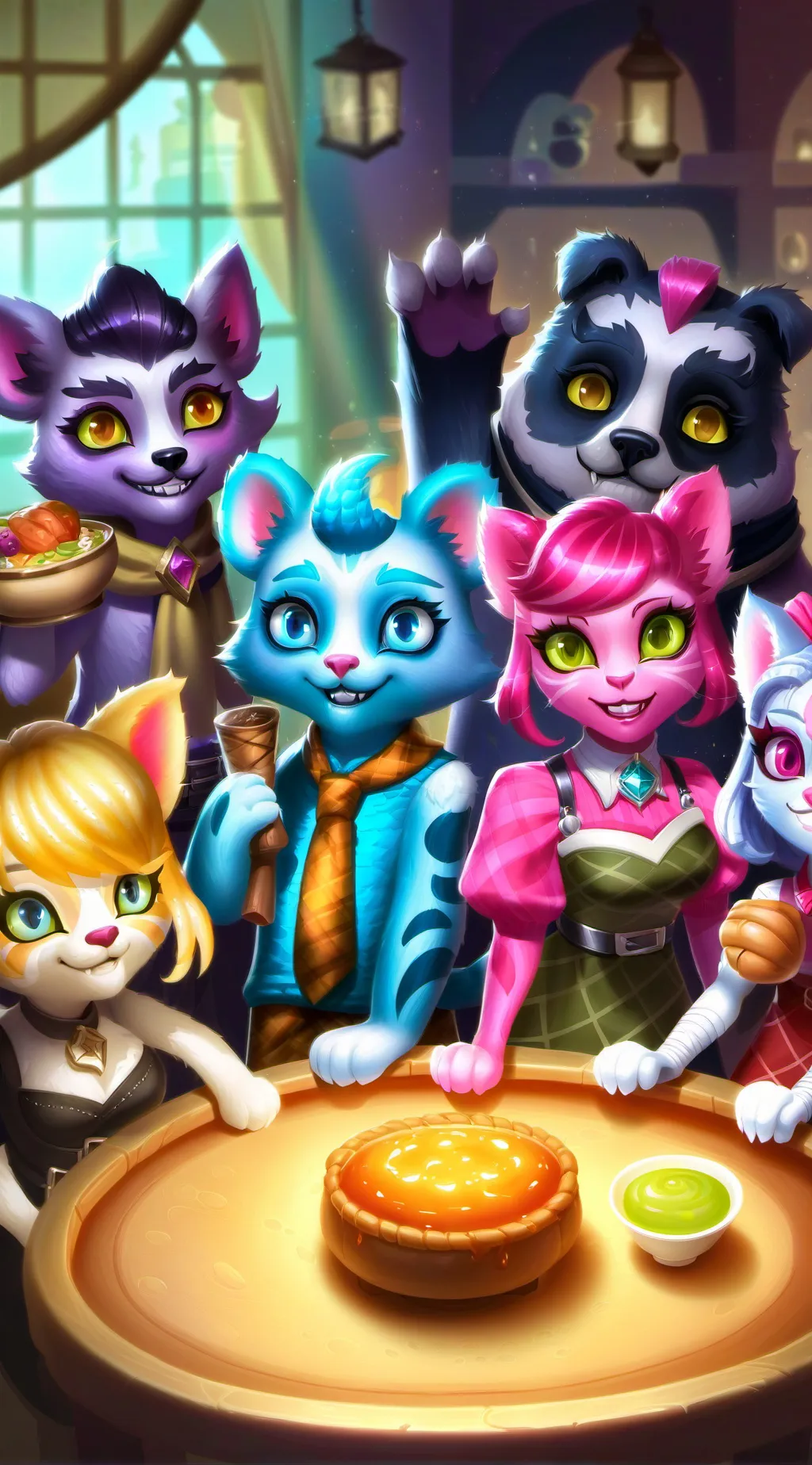 ai character: The Cuddles Club🤗💝 background