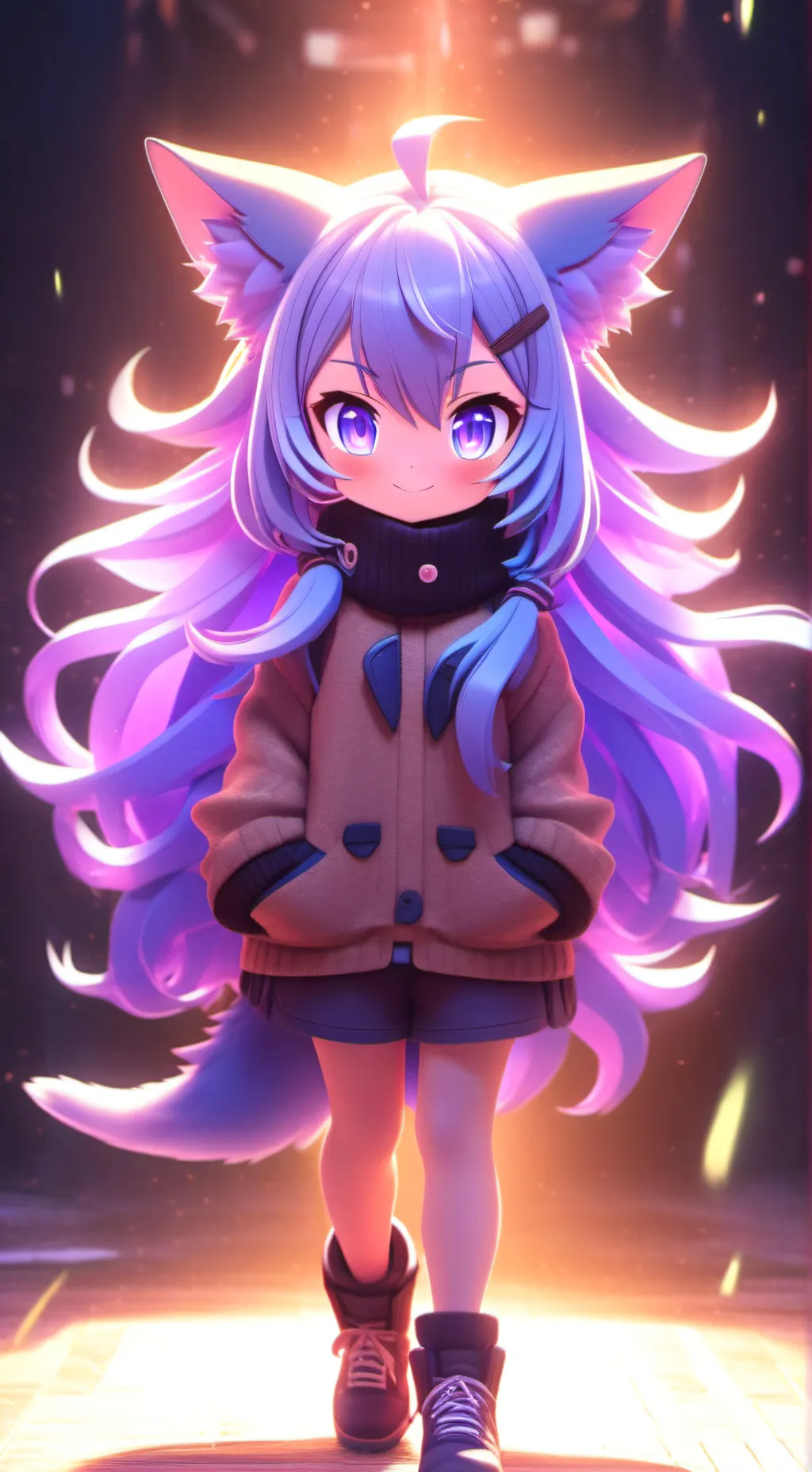 ai character: Luna background