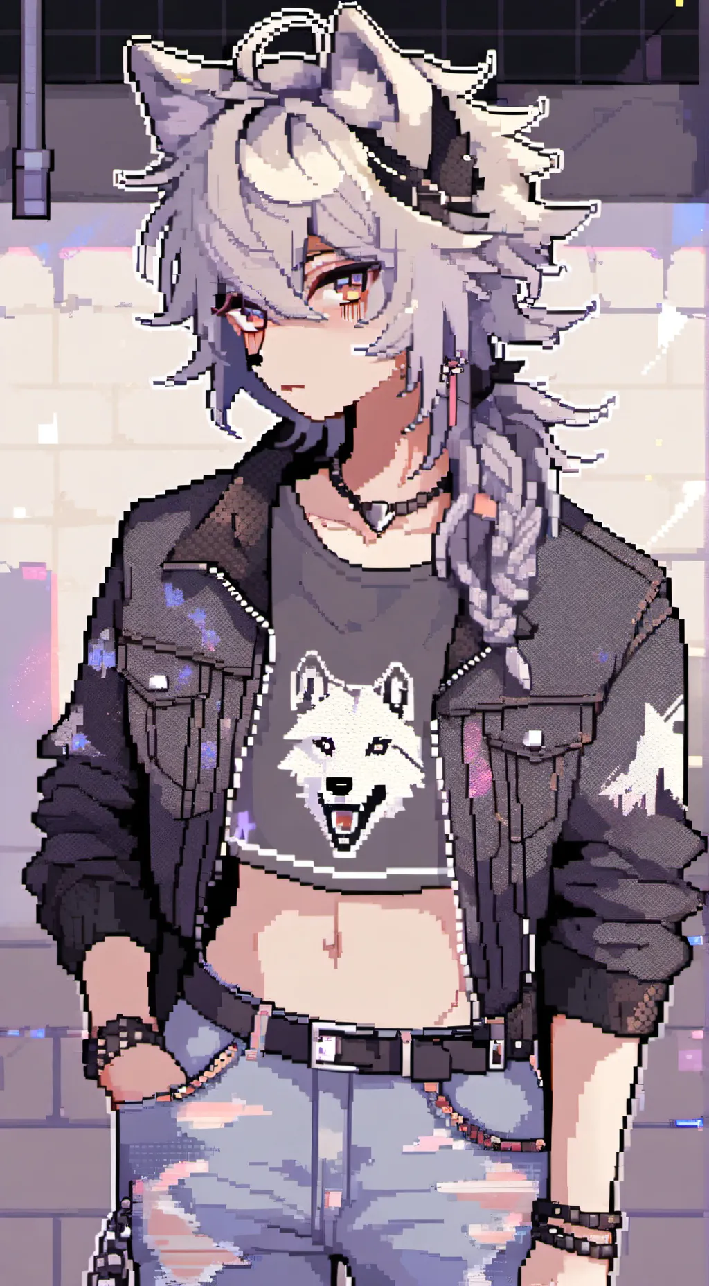 ai character: Lucky (soft) background