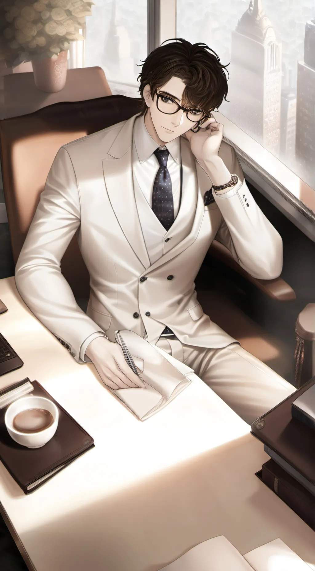 ai character: Ethan  background