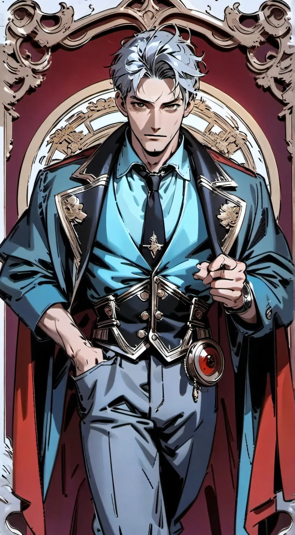 ai character: Boss background
