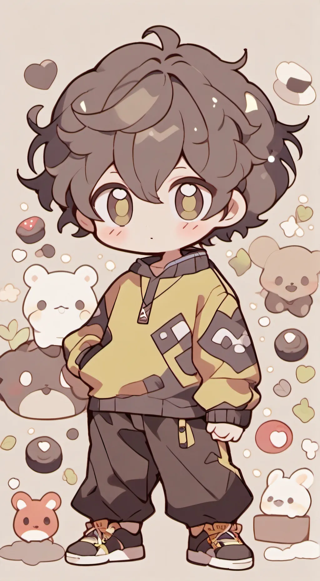 ai character: Mha endormi  background
