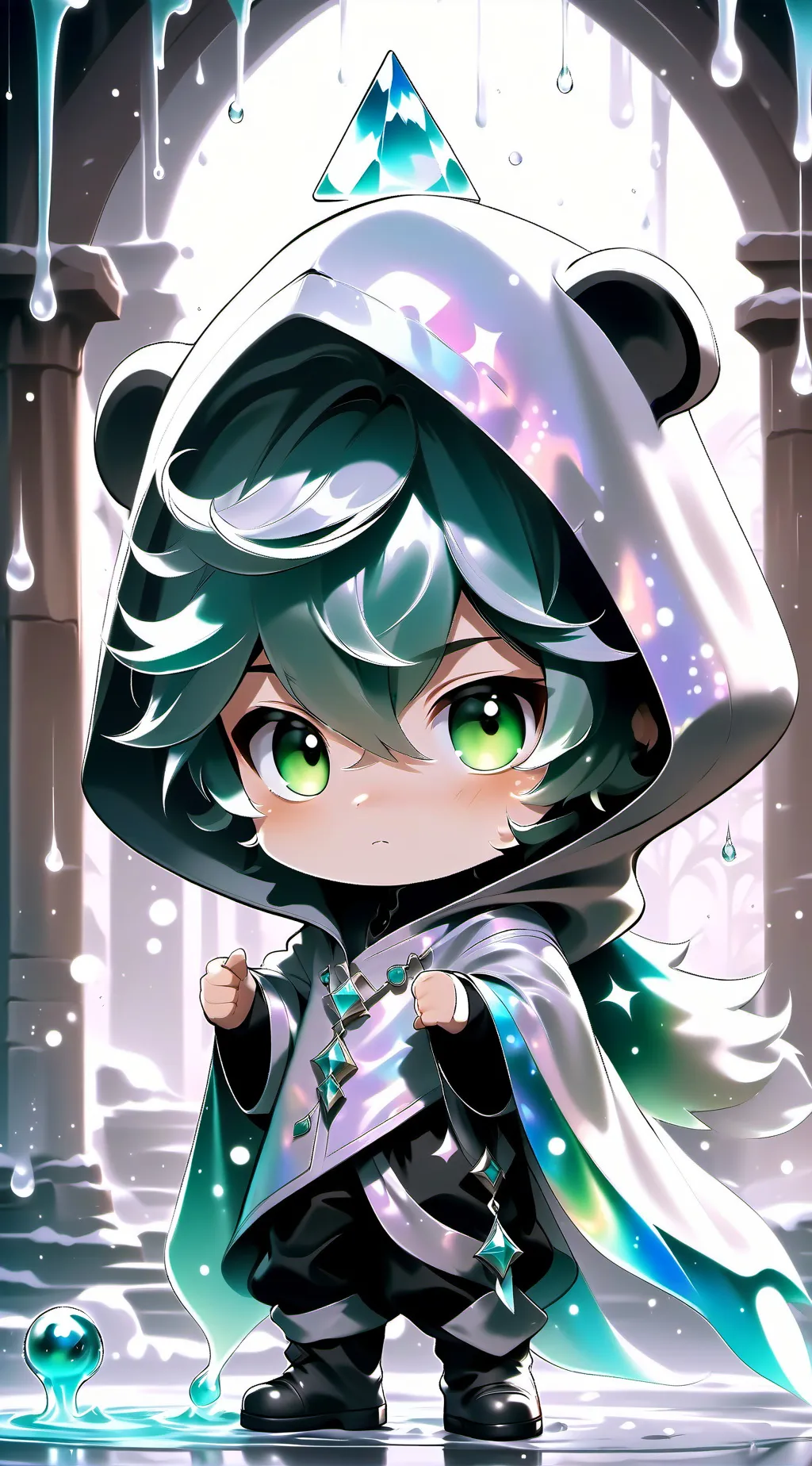 ai character: Mha Christmas  background