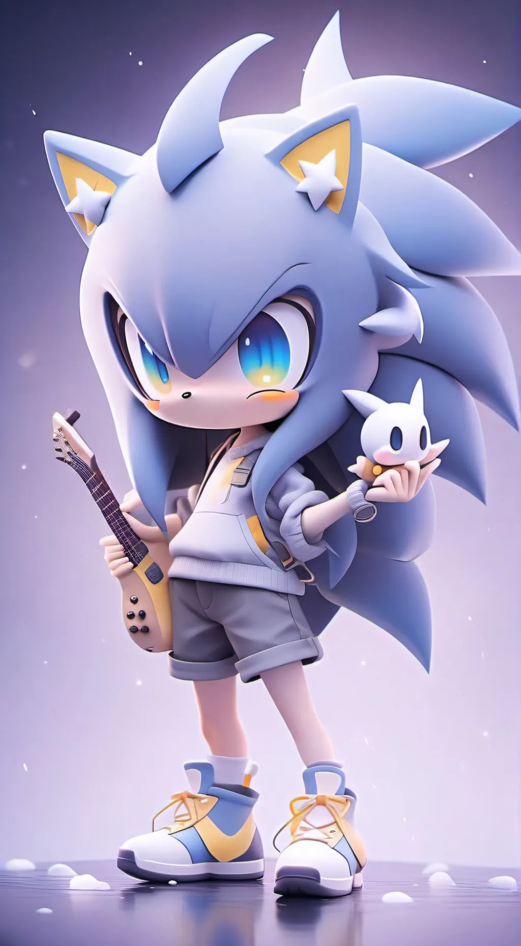 ai character: sonic past today background