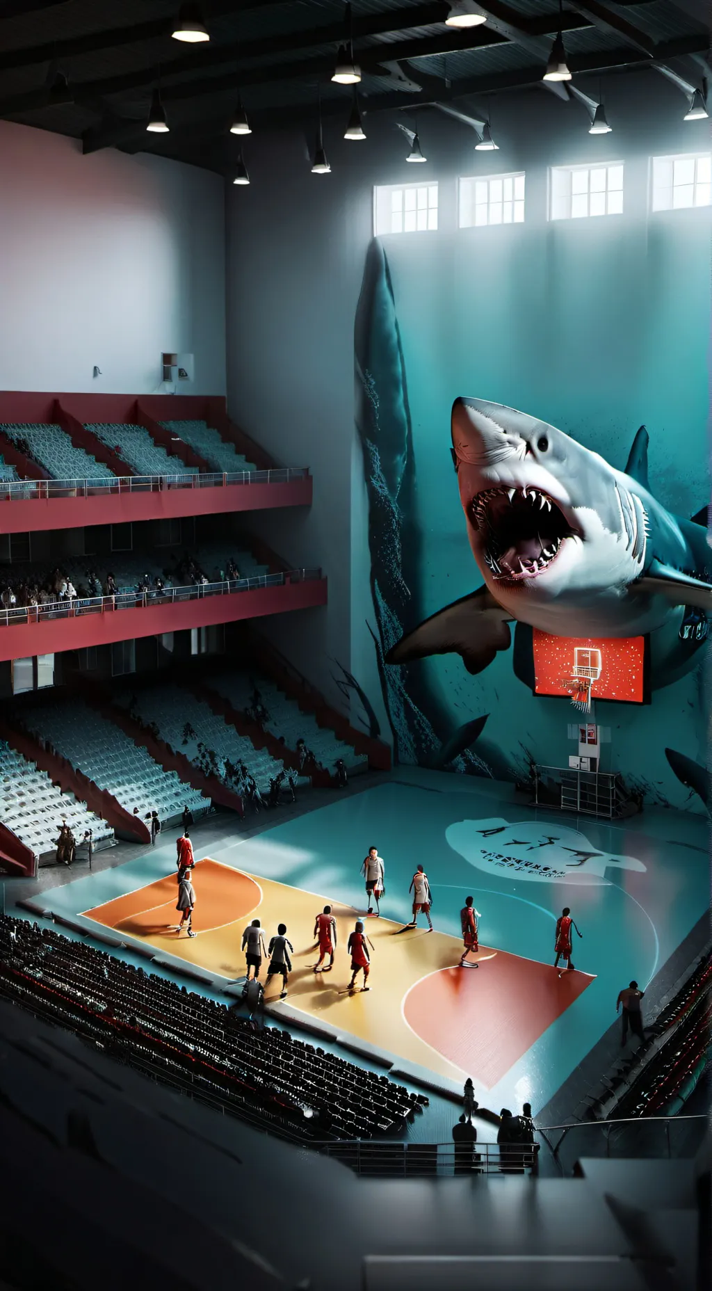 ai character: sharks and minos background