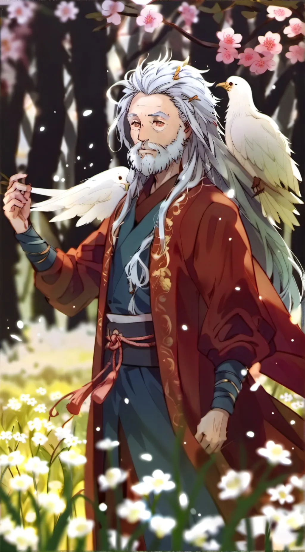 ai character: panda background