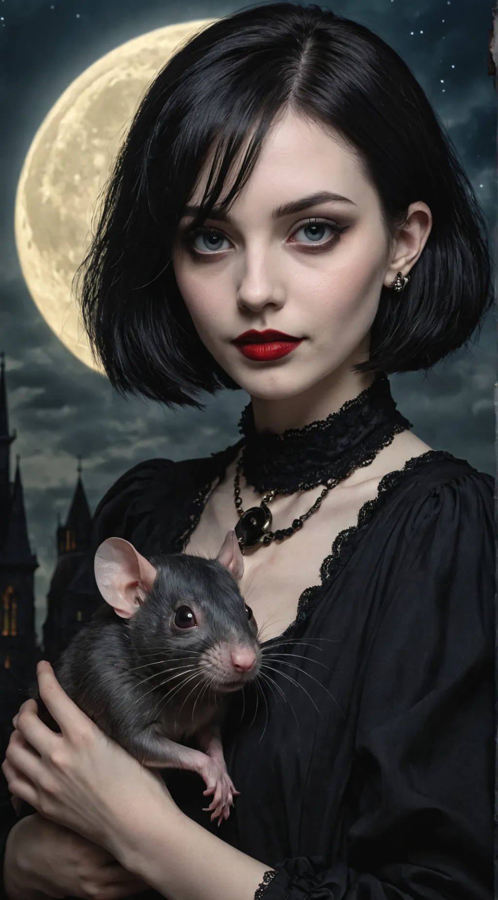 ai character: Wednesday Addams background