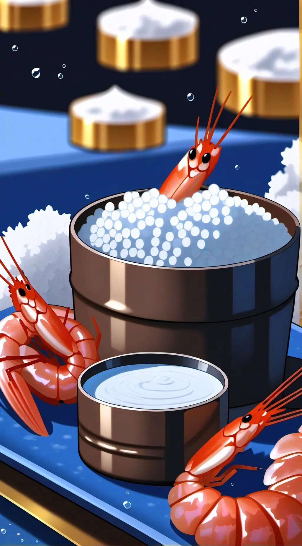 ai character: shrimpo background