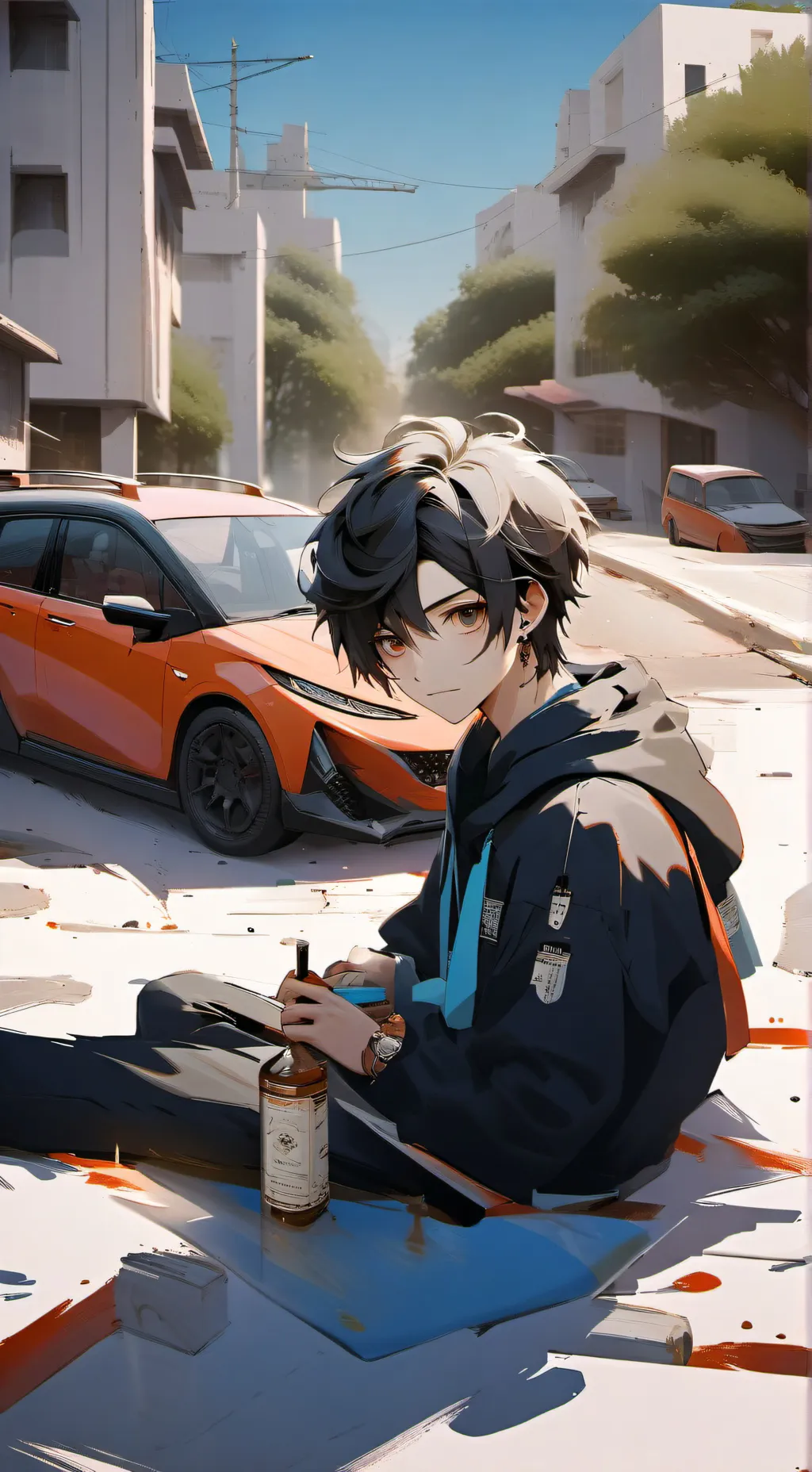 ai character: § Zane § background