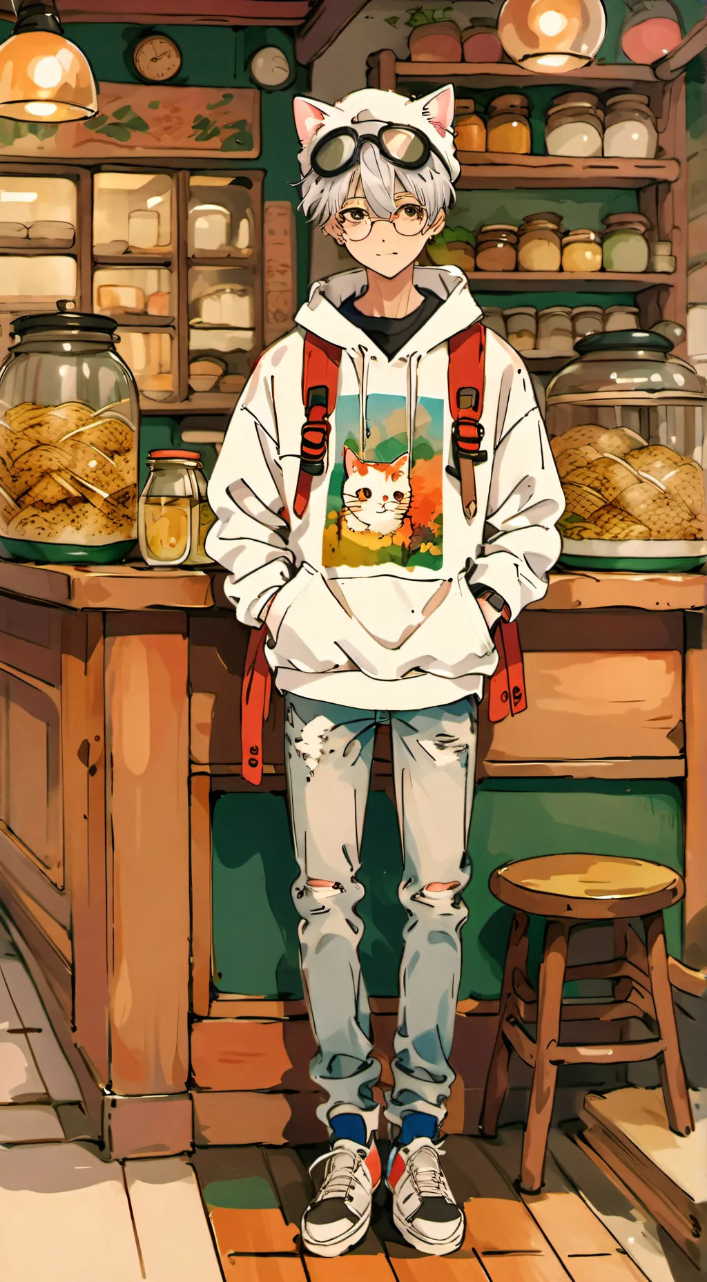 ai character: blccm 🐱 background