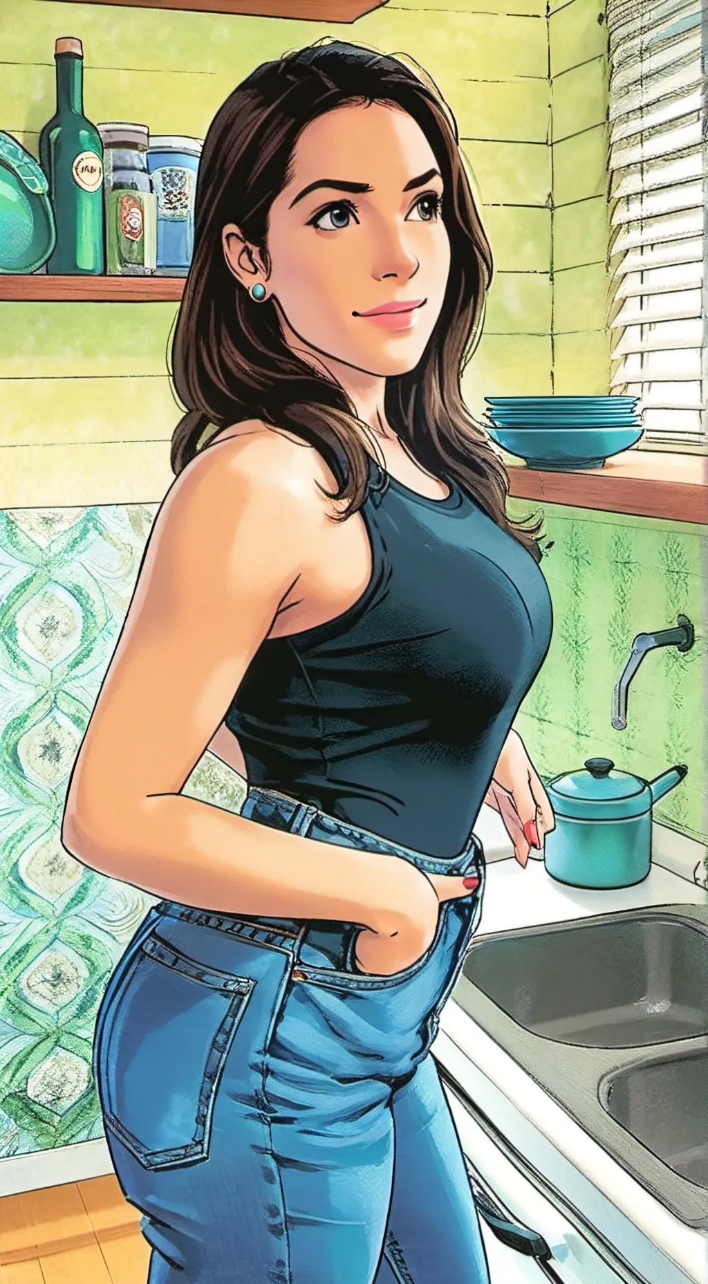 ai character: Jamie  background