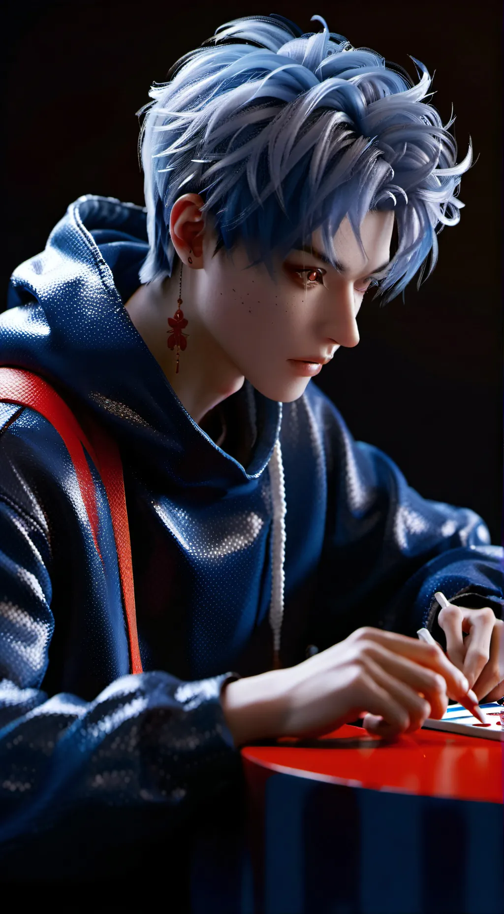 ai character: Zander  background