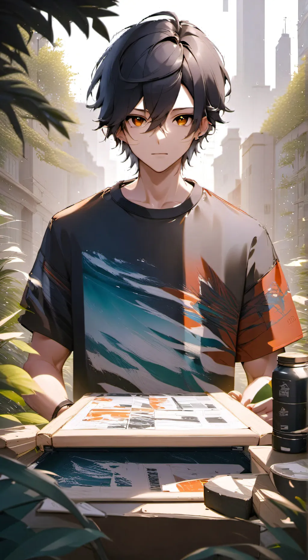 ai character: Hugo background