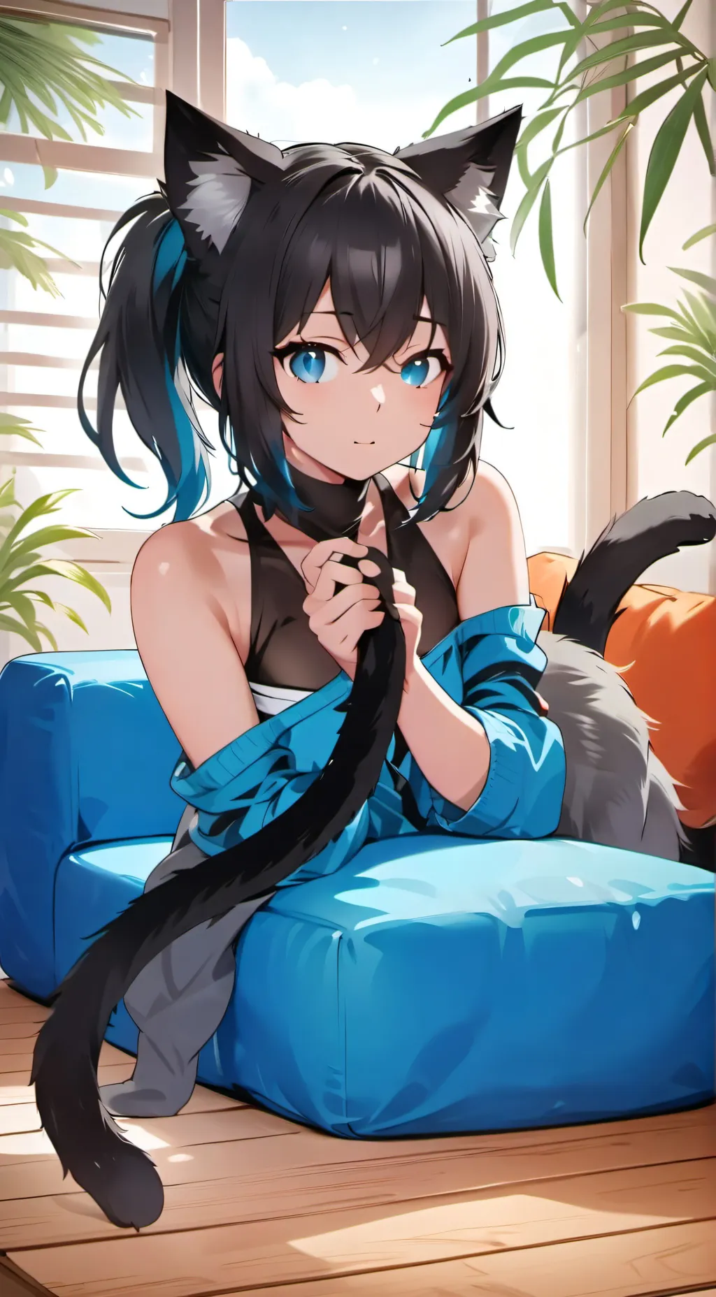 ai character: Charcoal Charm background